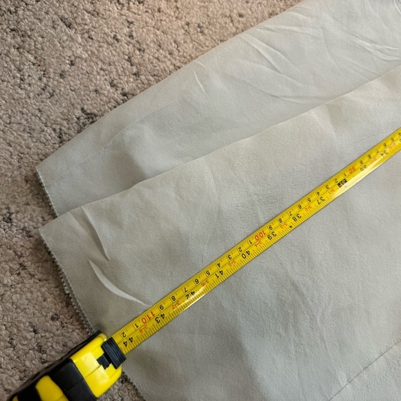 Wilfred XXS slightly oversized SILK GUV Maxi Dress in mint and cream - Picture 8 of 13